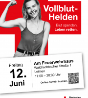 Blutspende in Leimen am 12. Juni
