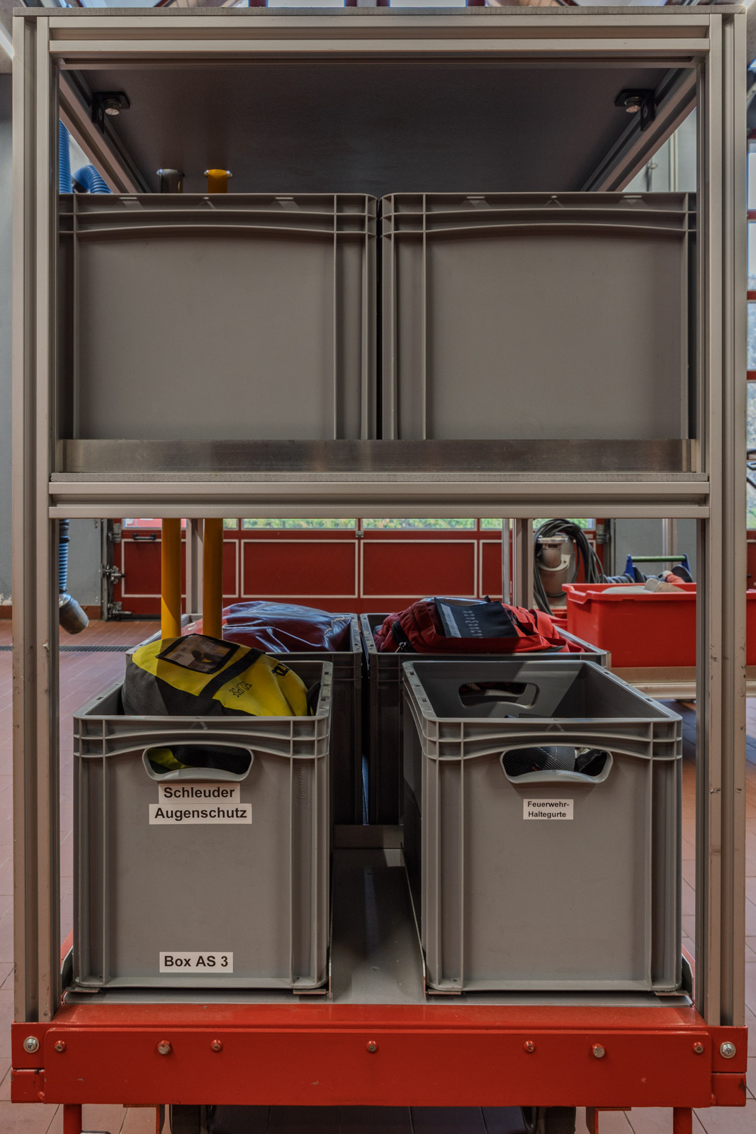 Rollwagen Absturzsicherung